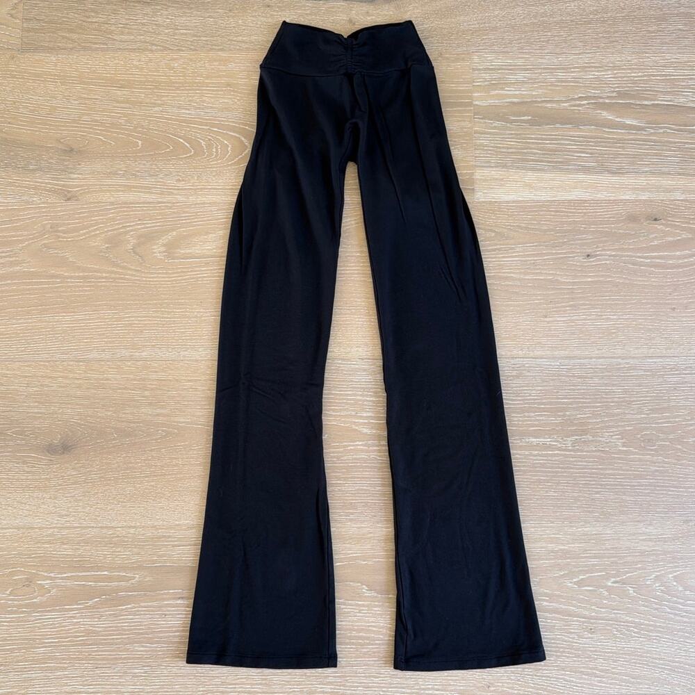 CSB Flare Leggings Scrunch Waist Size XS Black